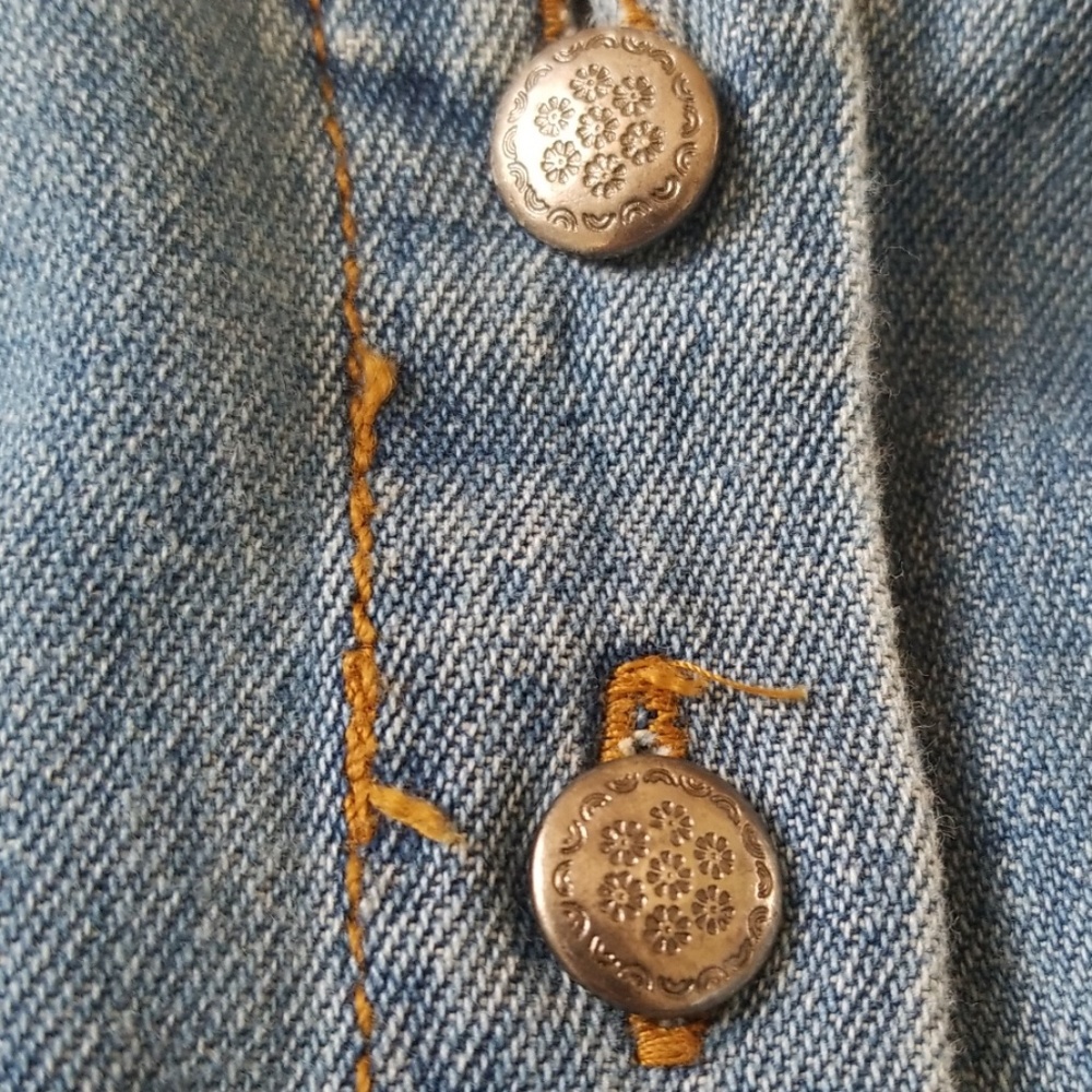 NY Line Denim Blue Jean Tank Top 100% Cotton - Picture 2 of 7